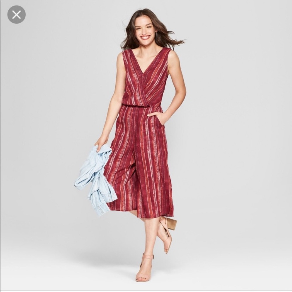 Universal Thread Striped Jumpsuit - image 1